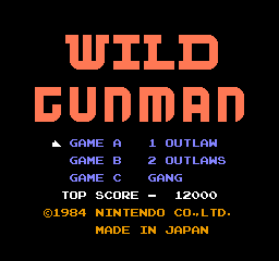 Wild Gunman screenshot 3 for NES